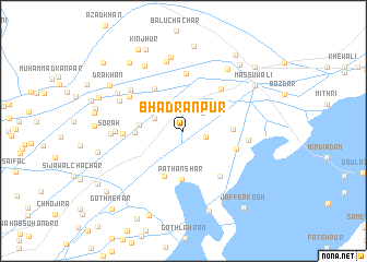 map of Bhadrānpur