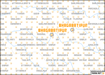 map of Bhagabatipur