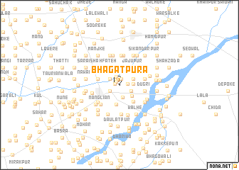 map of Bhagatpura