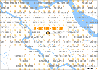 map of Bhāg Bishnupur