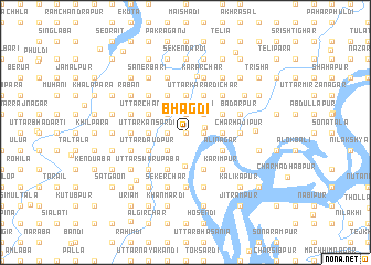 map of Bhāgdi