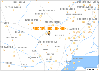 map of Bhageliwāla Khuh