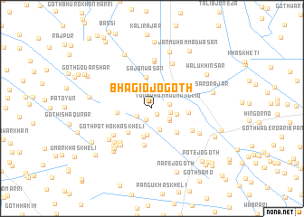 map of Bhāgio Jo Goth