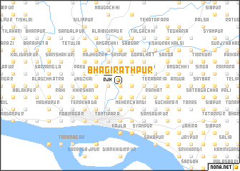 map of Bhagīrathpur