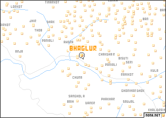 map of Bhaglūr