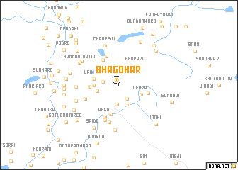 map of Bhāgohar