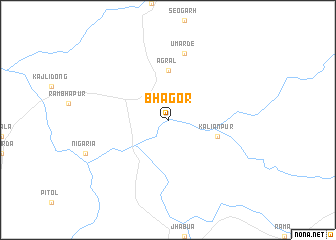 map of Bhagor