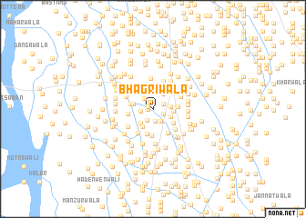 map of Bhāgrīwāla