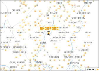 map of Bhagsāna