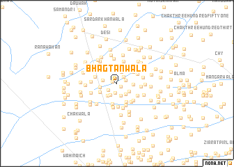 map of Bhagtānwāla