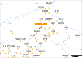 map of Bhagūn