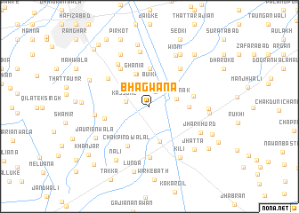 map of Bhagwāna