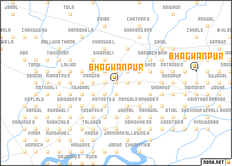 map of Bhagwānpur