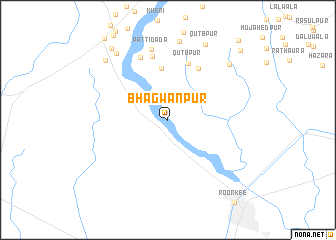 map of Bhagwānpur