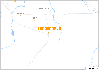 map of Bhagwānpur