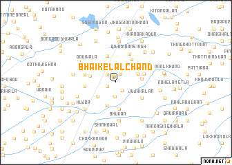 map of Bhaike Lāl Chand