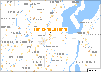 map of BhāI Khān Lāshāri