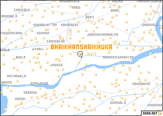 map of Bhāi Khān Shaikhūka