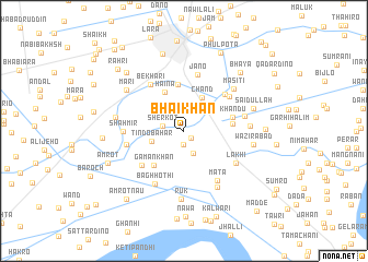 map of Bhāi Khān