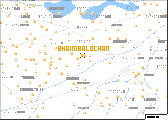 map of Bhaini Balochān