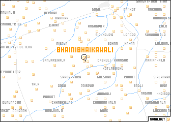 map of Bhaini Bhai ka Wāli
