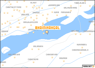 map of Bhaini Māhgal