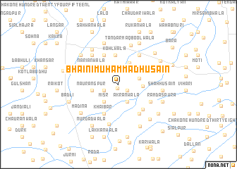 map of Bhaini Muhammad Husain