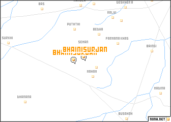 map of Bhainīsurjan