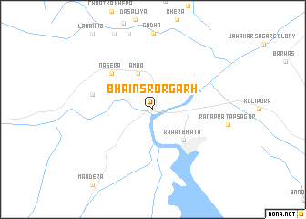 map of Bhainsrorgarh