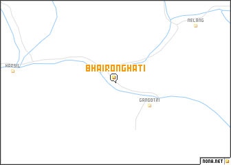 map of Bhaironghāti