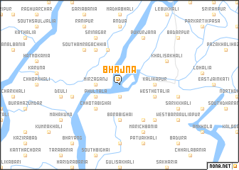 map of Bhājna