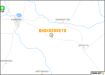 map of Bhākarāpeta