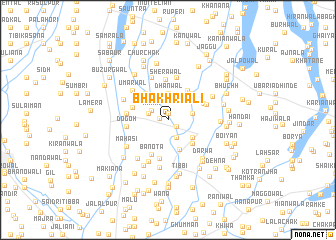 map of Bhakhriāli