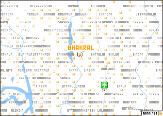 map of Bhākrāl