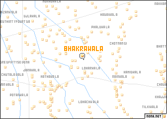 map of Bhakrawāla