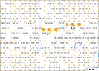 map of Bhālāin