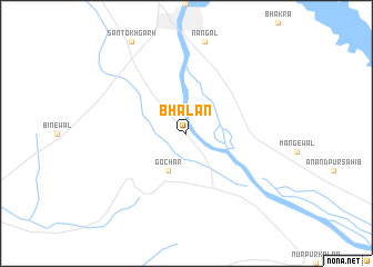 map of Bhalān