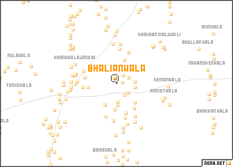 map of Bhaliānwāla