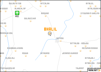 map of Bhalil