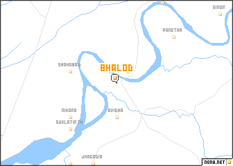 map of Bhālod