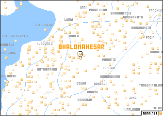 map of Bhalo Mahesar