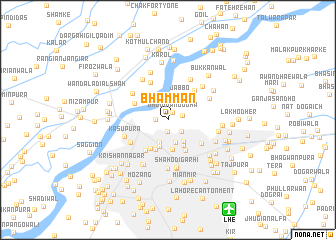 map of Bhamman