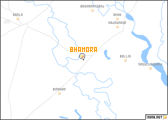 map of Bhamora