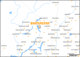 map of Bhandagrām