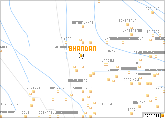 map of Bhandān