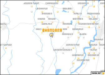 map of Bhāndāra