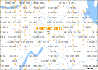 map of Bhāndārikāti