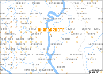 map of Bhāndārkote