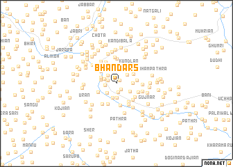 map of Bhandārs