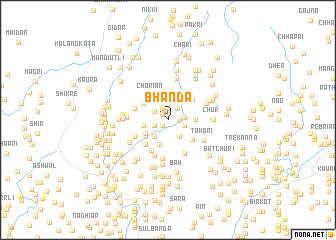 map of Bhanda